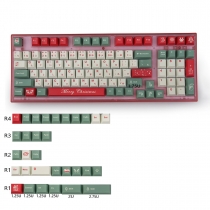 Christmas-02 104+25 Full PBT Dye Sublimation Keycaps Set for Cherry MX Mechanical Gaming Keyboard 64/87/980